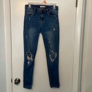 Cello Junior’s Distressed Medium Rise Skinny Jean
